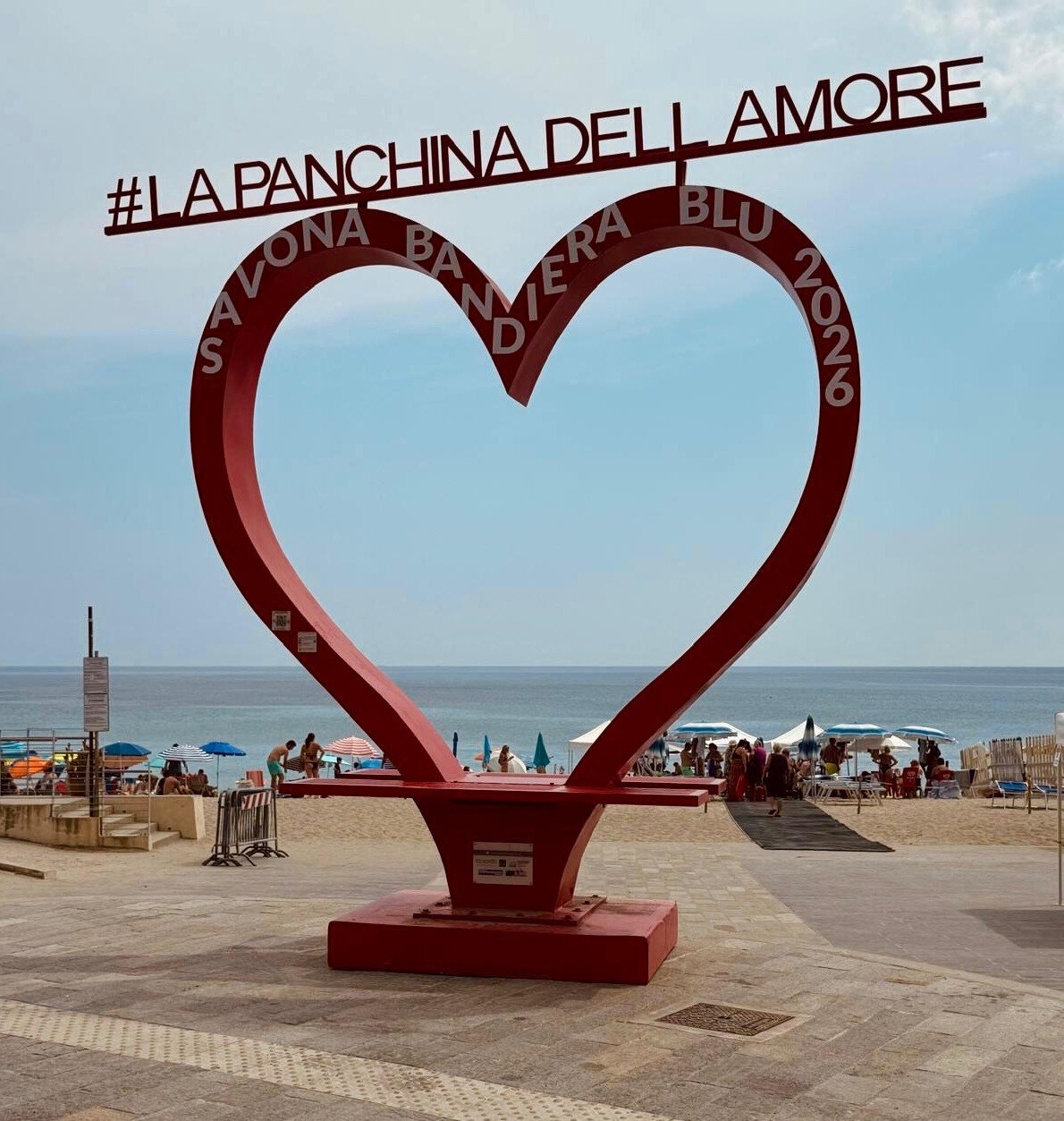 love bench in savona