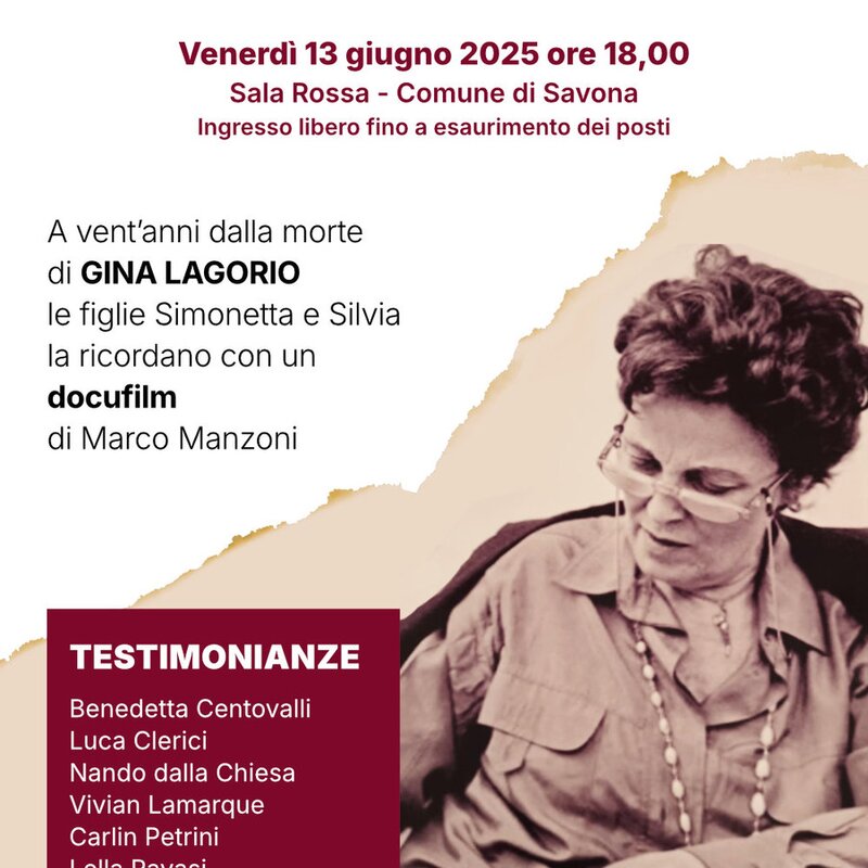A Vent'anni Dalla Morte Di Gina Lagorio
