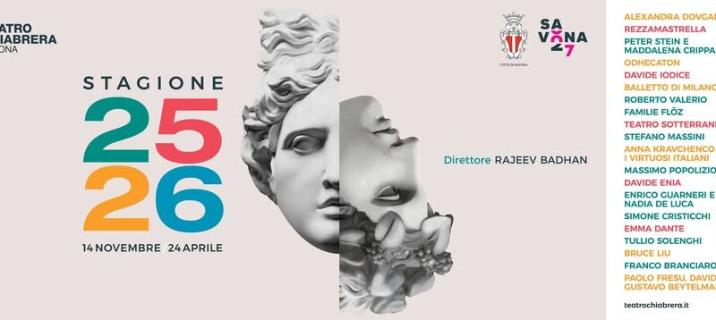 Programmazione Teatro Chiabrera Stagione 2024 25