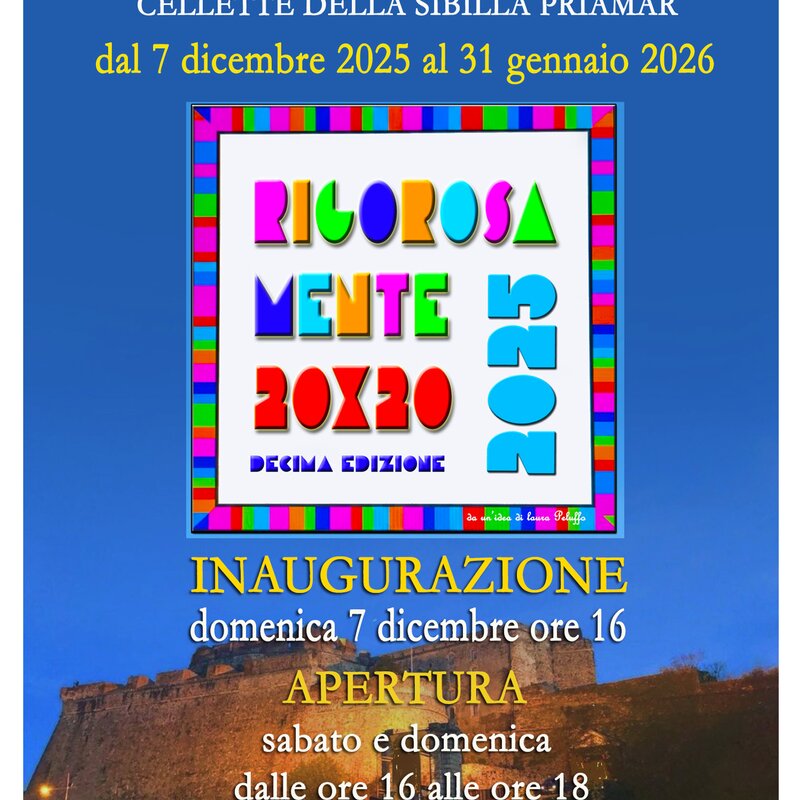 Mostra: "Rigorosamente 20x20"