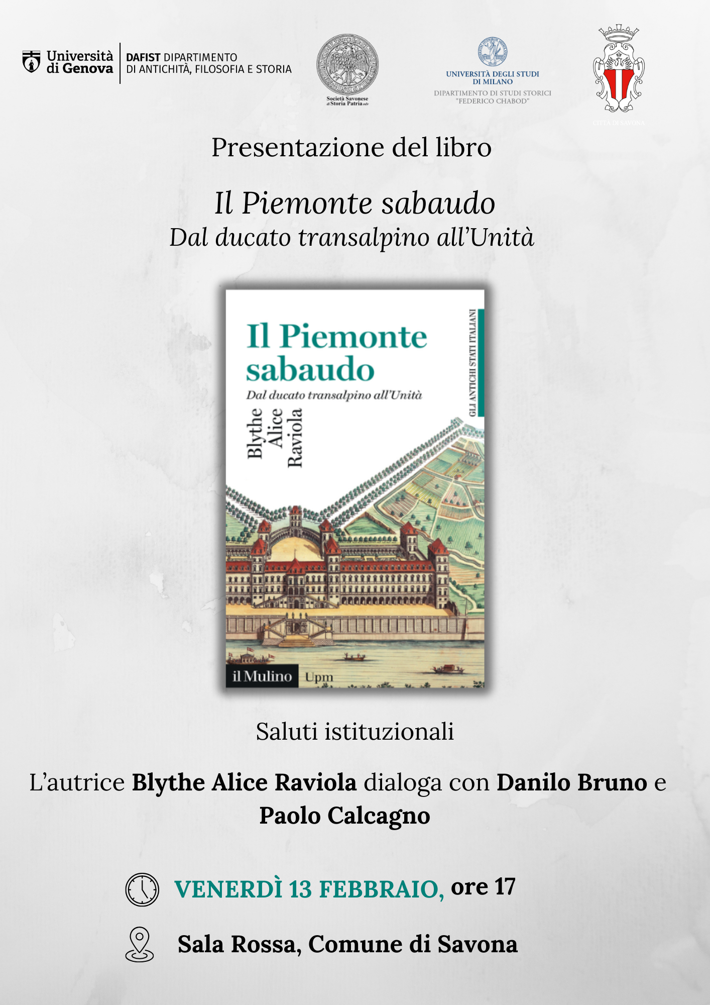 Presentazione Libro: "Il Piemonte Sabaudo"